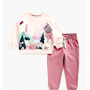 Mothercare- 2-piece outfit set- Joggers and Jersey Long sleeves -Toddler 3-4 Yrs